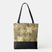 Glitzy Gold en Black Monogram Draagtas (Achterkant)