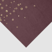 Glitzy Gold Glam Bourgogne Stippen Tissuepapier (Detail)