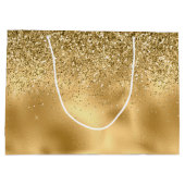 Glitzy Gold Glam Glitter Sparkle     Groot Cadeauzakje (Achterkant)
