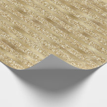 Glitzy Gold Glam Glitter Stripes