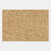 Glitzy Gold Glitter Inpakpapier Vel (Voorkant 3)