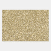 Glitzy Gold Glitter Inpakpapier Vel (Voorkant)