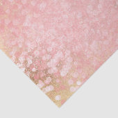 Glitzy Gold Pink Confetti Glam Sparkle Tissuepapier (Detail)