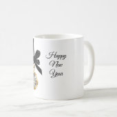 Glitzy Gold Silver New Year Midnight Hour Koffiemok (Voorkant rechts)