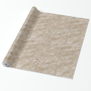 Glitzy Gold Zebra Print Cadeaupapier