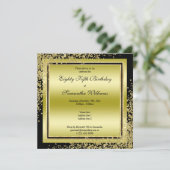 Glitzy Gouden Confetti Decoraties 85ste Verjaardag Kaart (Staand voorkant)