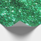 Glitzy Green Glitter Cadeaupapier (Hoek)
