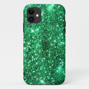 Glitzy Green Glitter iPhone 11 Hoesje