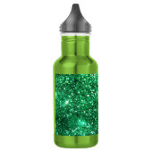 Glitzy Green Glitter Waterfles (Links)