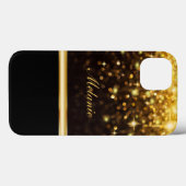 Glitzy iPad Case Monogram Bling (Achterkant (horizontaal))