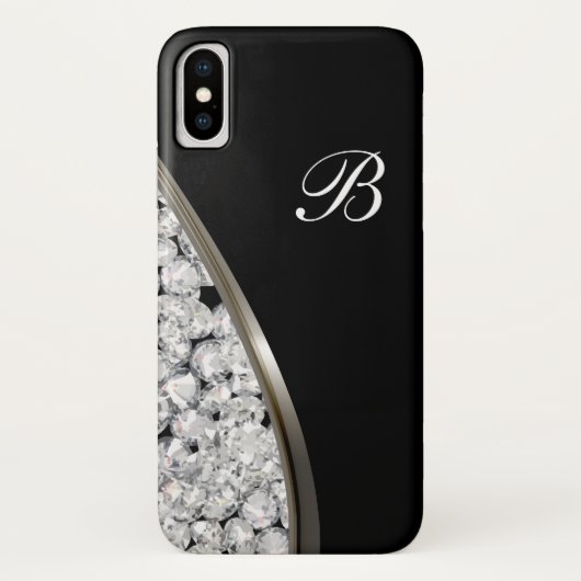 Glitzy Jewel Bling Luxury Design Case-Mate iPhone Case (Achterkant)