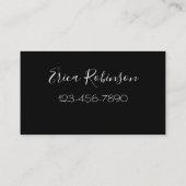 Glitzy Makeup Artist Paarse achtergrond Visitekaartje (Achterkant)