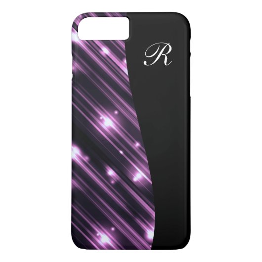 Glitzy Monogram Bling Case-Mate iPhone Case (Achterkant)