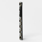 Glitzy Monogram Faux Rhinestones Case-Mate iPhone Case (Achterkant/links)