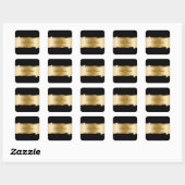 Glitzy Monogram Sticker Labels "monogram stad" (Vel)