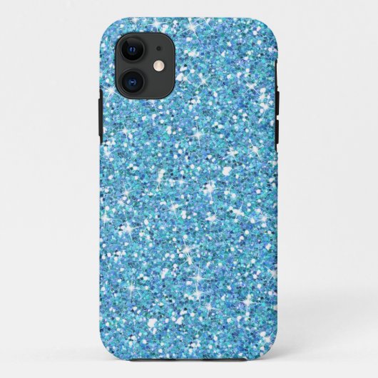Glitzy Ocean Blue Glitter Case-Mate iPhone Case (Achterkant)