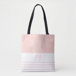 Glitzy Peach Monogrammed Draagtas