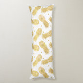 Glitzy Pineappels Lichaamskussen (Achterkant (Verticaal))