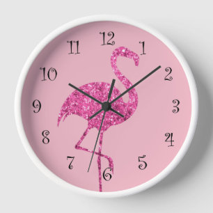Glitzy Pink Flamingo Wall Decor