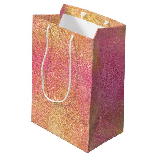 Glitzy Pink Gold Sparkle en Shine Medium Cadeauzakje