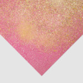 Glitzy Pink Gold Sparkle Shine Tissuepapier (Detail)