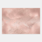 Glitzy Roos Blush Pink Sparkle          Inpakpapier Vel (Voorkant)