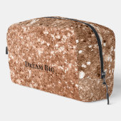 Glitzy Roos Gold Chunky Glitter Toilettasje (Rechterhoek)