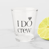 Glitzy - Roos Gold 'I Do Crew' heet glas (Voorkant)