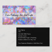 Glitzy Sieraden Visitekaartjes Opale Achtergrond (Voorkant / Achterkant)