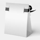 Glitzy Silver & Black 25th Wedding Jubileum Bedankdoosjes (Achterkant)