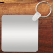 Glitzy Silver & Black 25th Wedding Jubileum Sleutelhanger (Achterkant)