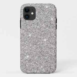 Glitzy Silver Glitter iPhone 11 Hoesje