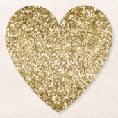 Glitzy Sparkle Gold Glitter           Kartonnen Onderzetters (Voorkant)