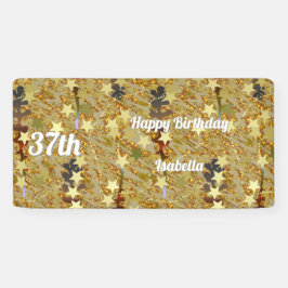 Glitzy Sparkling Happy Any Age Birthday Spandoek