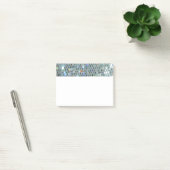 Glitzy Sparkly Silver Glitter Bling Post-it® Notes (Kantoor)