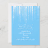 Glitzy Winter thème doux 16 Invitation anniversair (Dos)