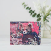 GlitzyAnimal_RedPanda_005 Briefkaart (Staand voorkant)