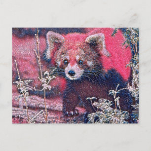 GlitzyAnimal_RedPanda_005 Briefkaart