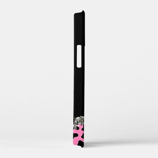 Glitzzy Pink Jaguar Print iPhone Case-Mate iPhone Case (Achterkant / Rechts)