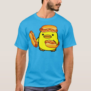 Glizzy Gladiator Duck Hotdog Meme T-shirt
