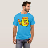 Glizzy Gladiator Duck Hotdog Meme T-shirt (Voorkant volledig)