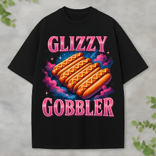 Glizzy Gobbler Bootleg Grappige Hotdog Foodcore Ra T-shirt