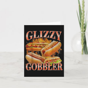 Glizzy Gobbler Grappige Wiener Worstenhap Meme Boo Kaart