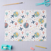 Globaal reisvliegpatroon (1) tissuepapier (Craft)