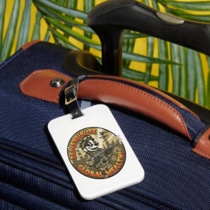 Globaal Rijke Das Bagage Label