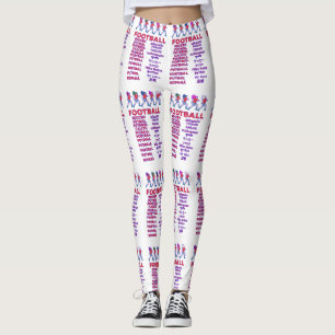 Globaal Vrouwenvoetbal Meertalige Namen Sportfan Leggings