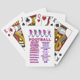 Globaal Vrouwenvoetbal Meertalige Namen Sportfan Pokerkaarten
