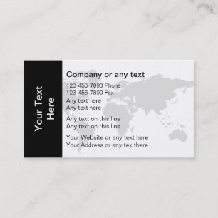 Global Business Card-template Visitekaartje