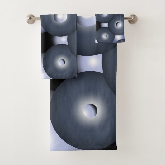 Global Concentric Circle Orbital Art Abstrait (En situation)