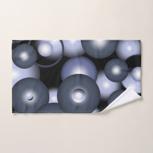 Global Concentric Circle Orbital Art Abstrait (Serviette à main)